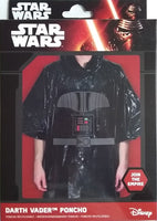 Star Wars Poncho Darth Vader Rain Poncho Waterproof Halloween Costume by Disney
