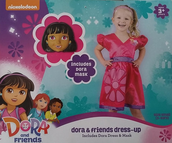 Dora Dress Up Dora The Explorer Costume Includes Mask Small 3-5 years for Kids