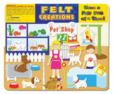 Pet Shop Story Board Felt Creations - Felt Board with Dogs and Cats