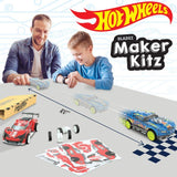 Hot Wheels Maker Kitz TWO Cars - Build Pull Back Race Car Kit