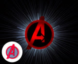 Avengers Emblem/ Logo/ Shield 3D Deco Light- Wall Night LED Lamp for Kids