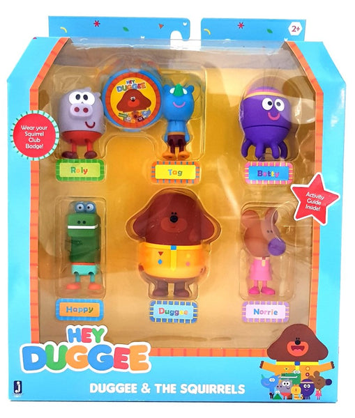 Hey Duggee Squirrel Figurine Set with Duggee 6 Pcs - Great for Cake Topper