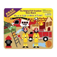 Fire Engine Story Board Felt Creations - Felt Board Fireman Station Helicopter