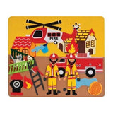 Fire Engine Story Board Felt Creations - Felt Board Fireman Station Helicopter