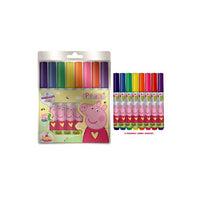 Peppa Pig Washable Markers Stationery 8 Chunky Colouring Pens