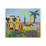 Safari Story Board Felt Creations - Felt Board with Rhino Zebra Giraffe