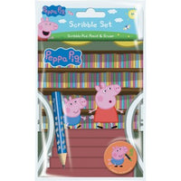 Peppa Pig Scribble Set Scribble Pad, Pencil & Eraser for Kids