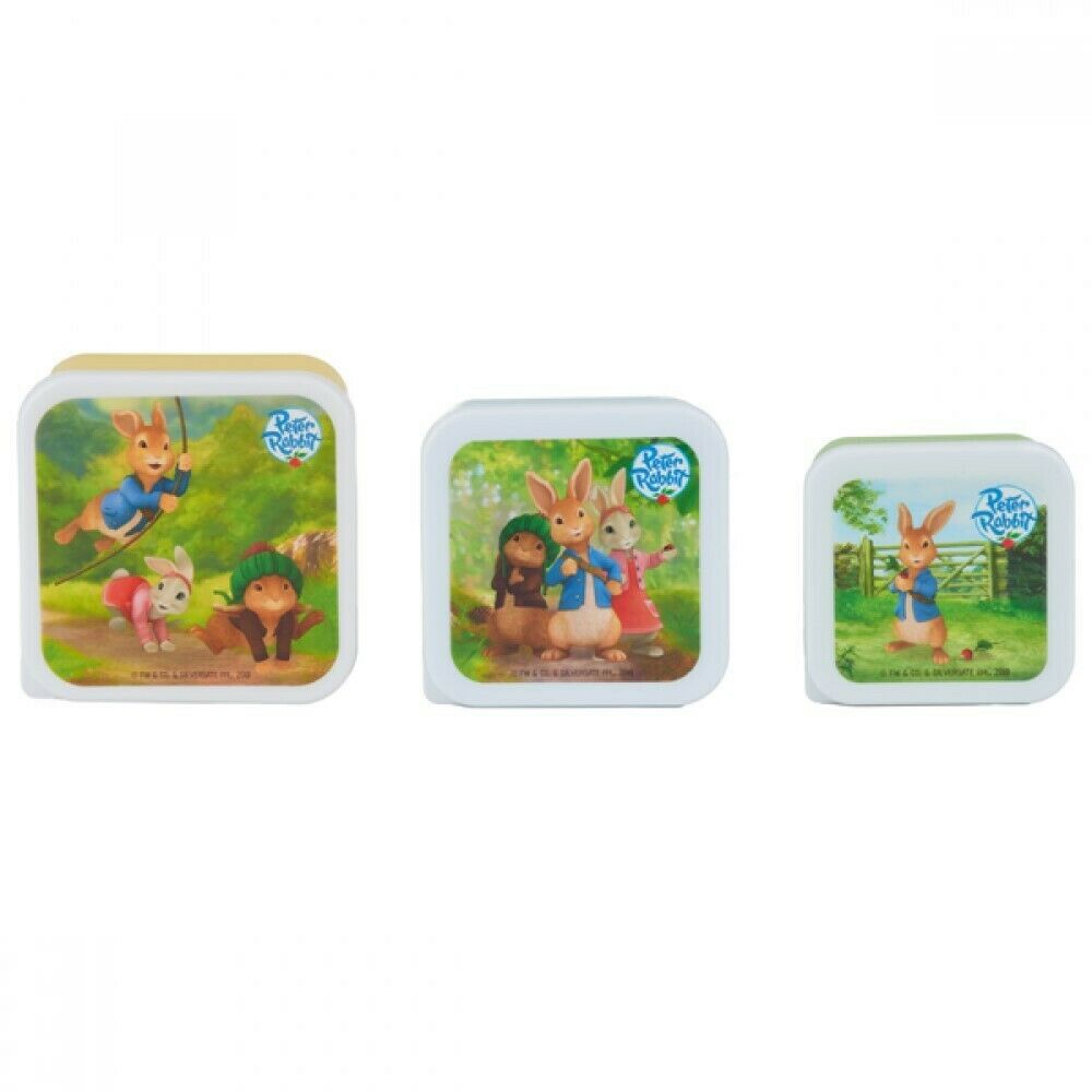 Peter Rabbit 3 Piece Snack Box for Kids Nesting Lunch Box / Lunch Cont ...