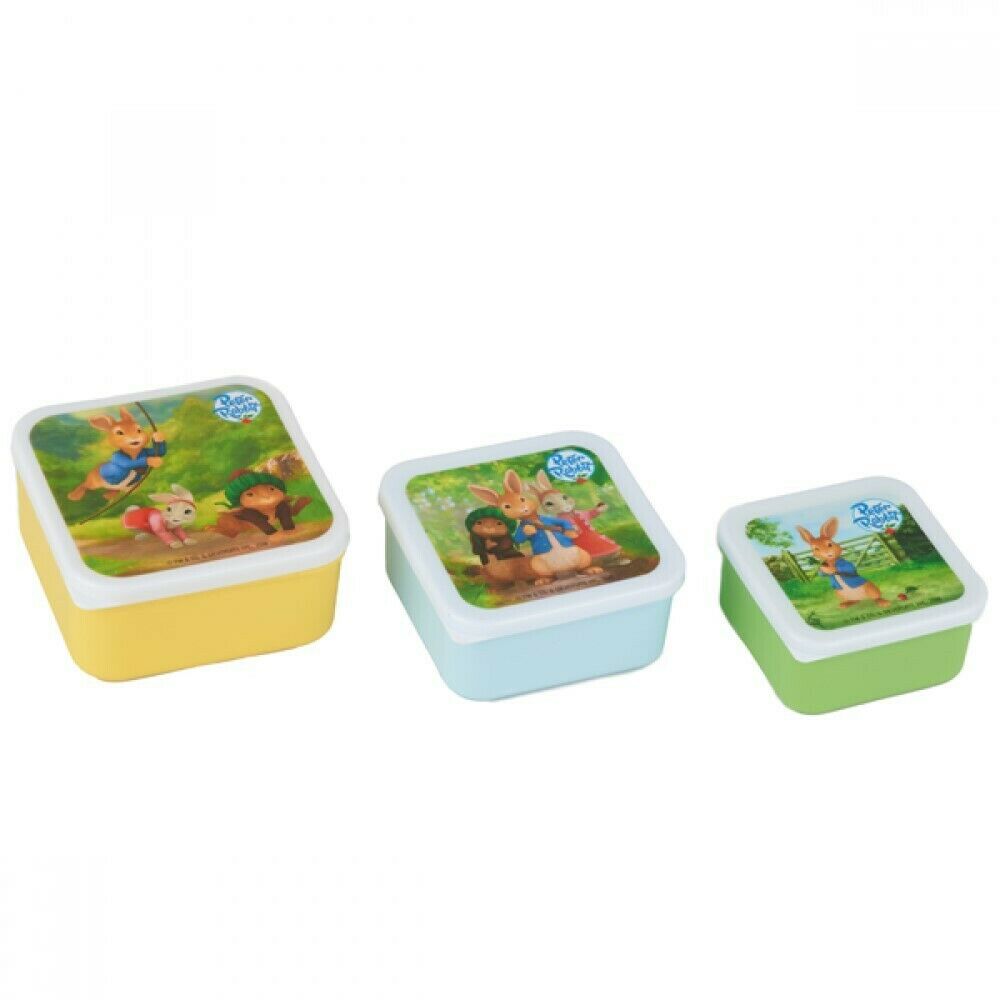 Peter Rabbit 3 Piece Snack Box for Kids Nesting Lunch Box / Lunch Cont ...