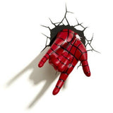 Spiderman Hand 3D Deco Light Spidey Hand Wall Night LED Lamp for Kids Spider-Man