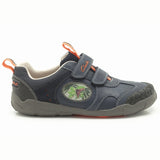 Clarks Stompo saurus STOMPOJAW Children Kids Boys Fashion Shoes Dinosaur-NAVY-Size UK 7 G