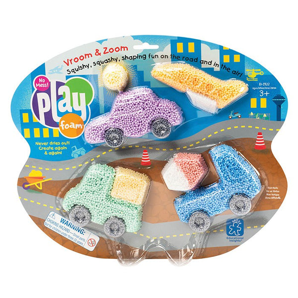 Playfoam Vroom & Zoom Cars - Play Foam New version of Play Dough Putty Play Doh